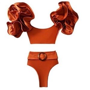 Ruffle bikini set